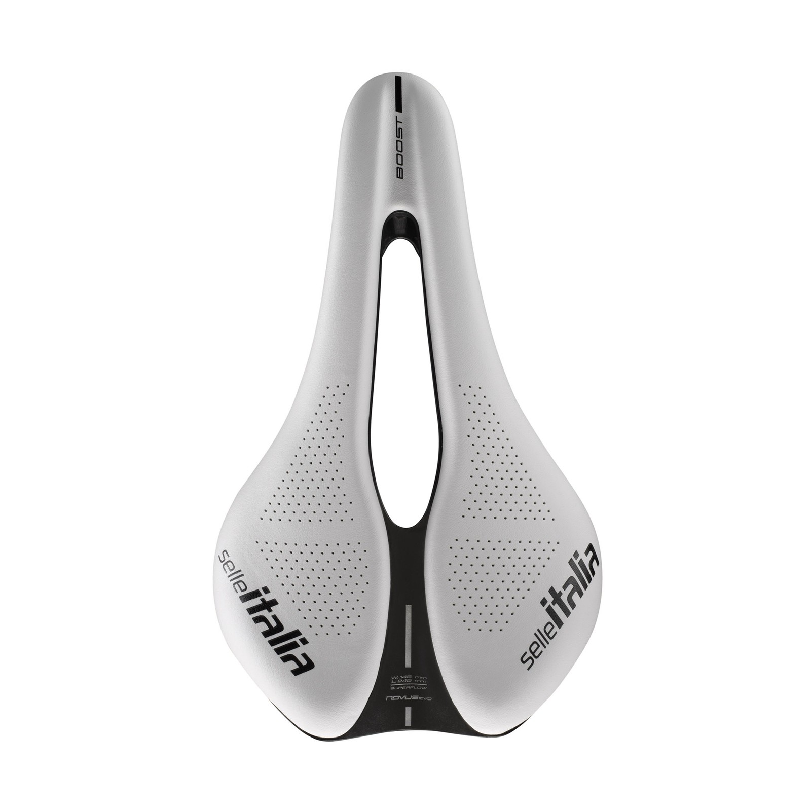 Selle Italia Novus Boost Evo Kit Carbonio SF, L3, Carbon, White LTD