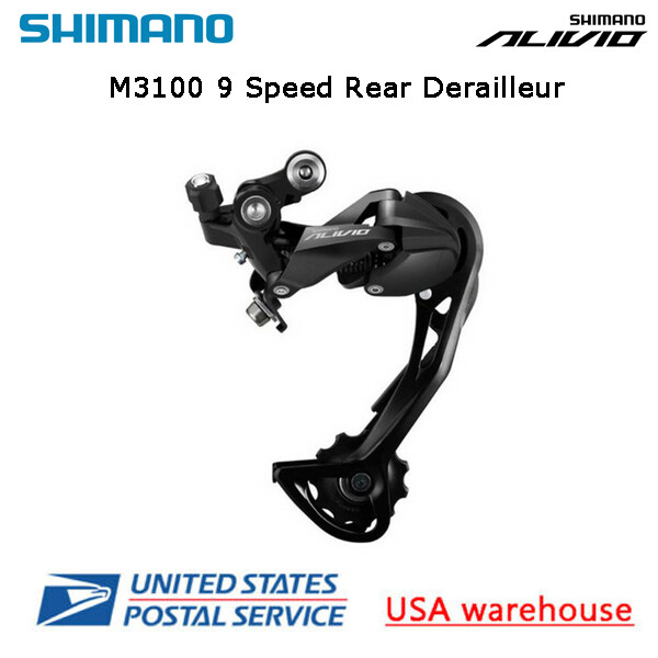 Shimano Alivio RD-M3100 SGS Shadow 9 Speed Long Cage Rear Derailleur MTB