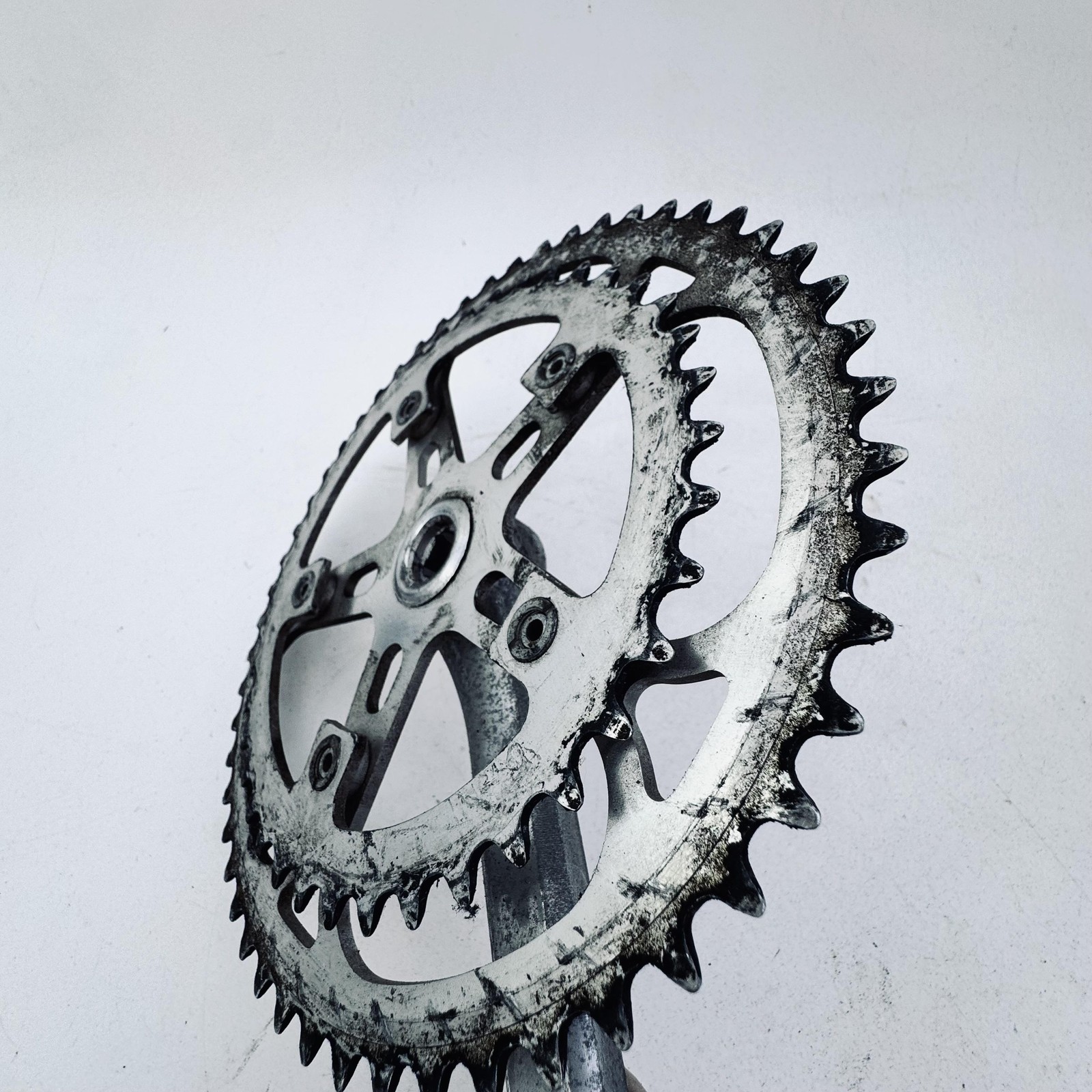 Vintage Sugino Super Maxy Right Crank 170mm Double 52/40T Silver Road Bike A93