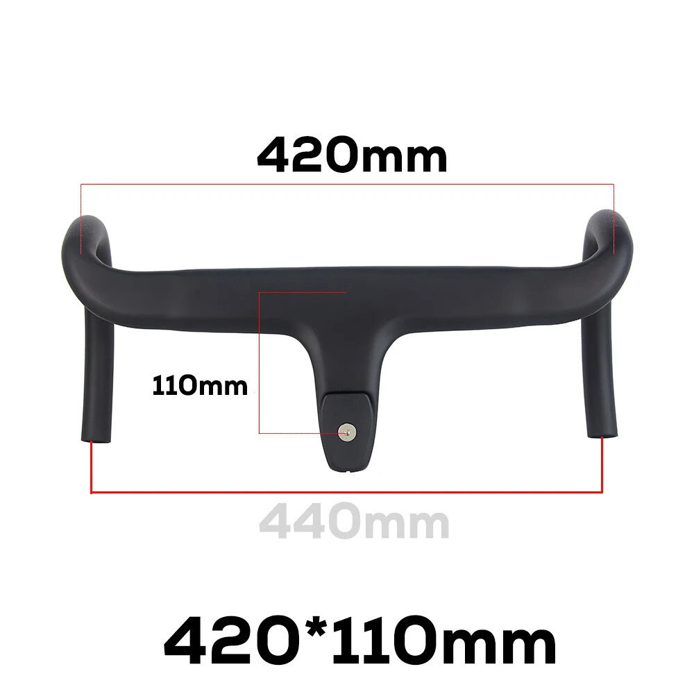 Road Bike Integrated Handlebar Cable Di2 Full Carbon Handlebar with Spacers Part