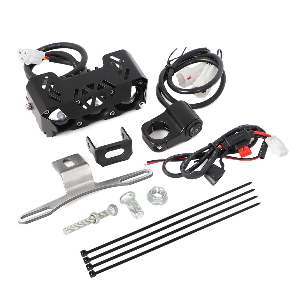 US Dirt Bike LED Light Headlight & Switch Kit For Kawasaki Honda Yamaha Suzuki
