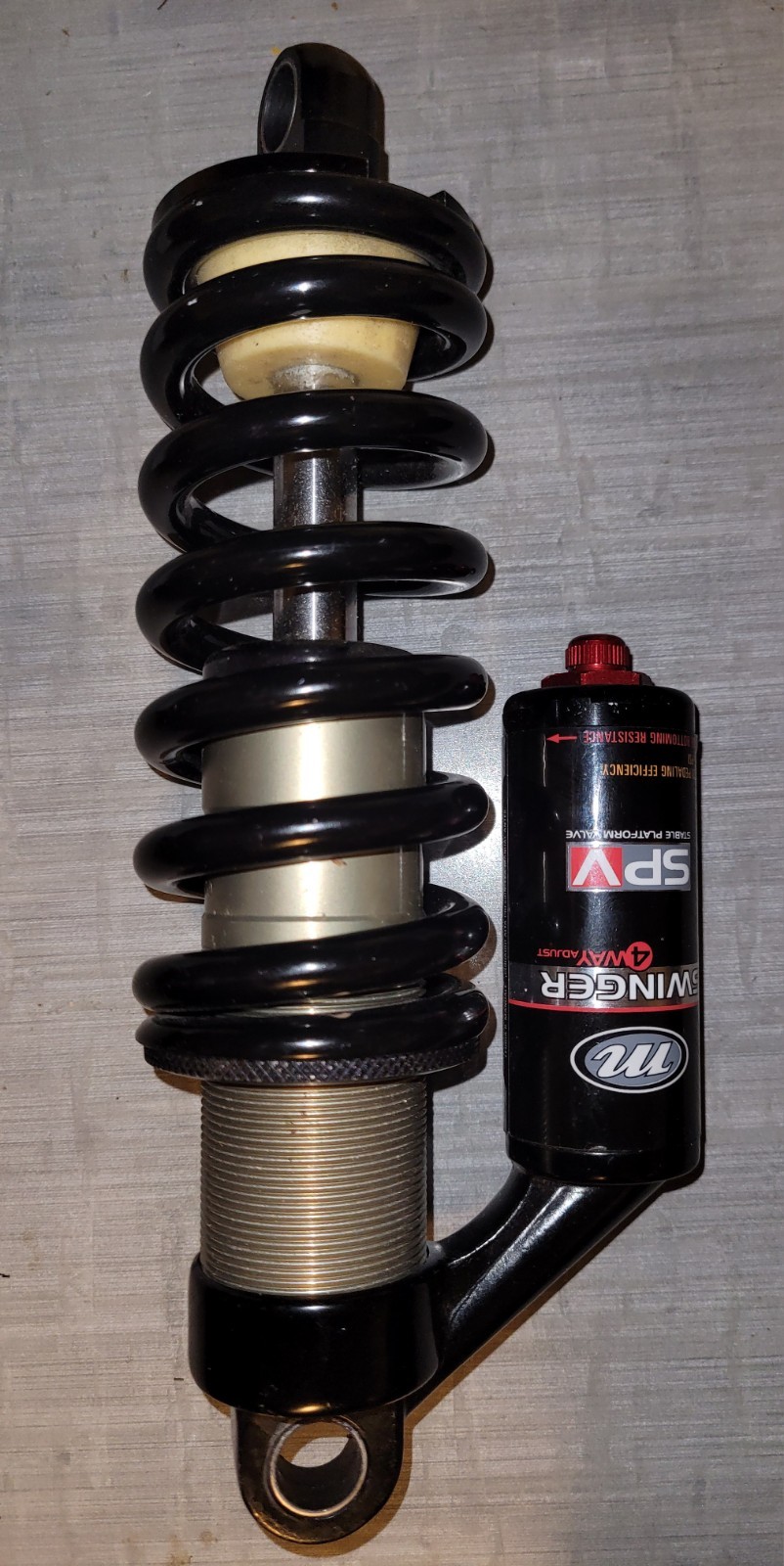 NOS VINTAGE MANITOU SWINGER 4-WAY COIL SPRING MOUNTAIN BIKE SHOCK 7.875 X 2.25