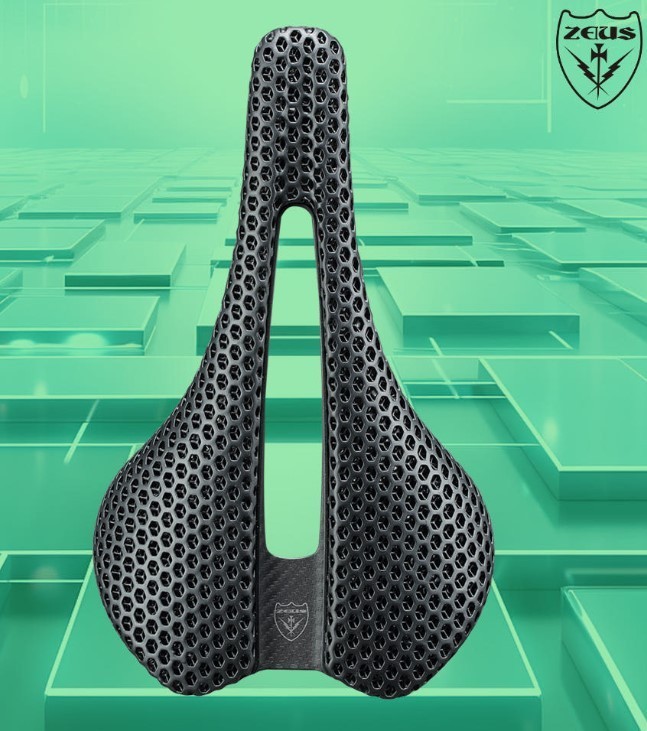 ZEIUS 3D Printed Carbon Fiber Saddle Ultralight 185g Honeycomb Road MTB Bicycle