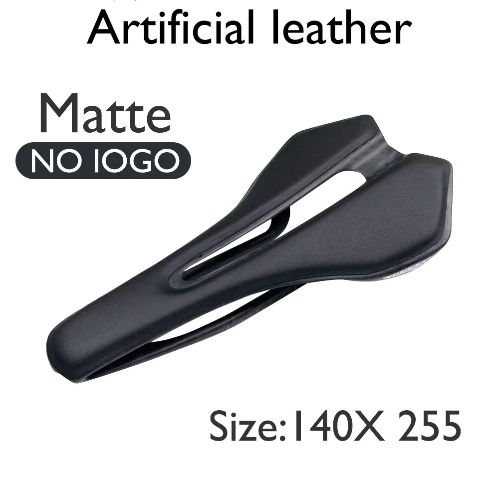 Carbon Fiber Leather Road Bicycle Saddle Hollow-Out Design Bike Seat Cushion