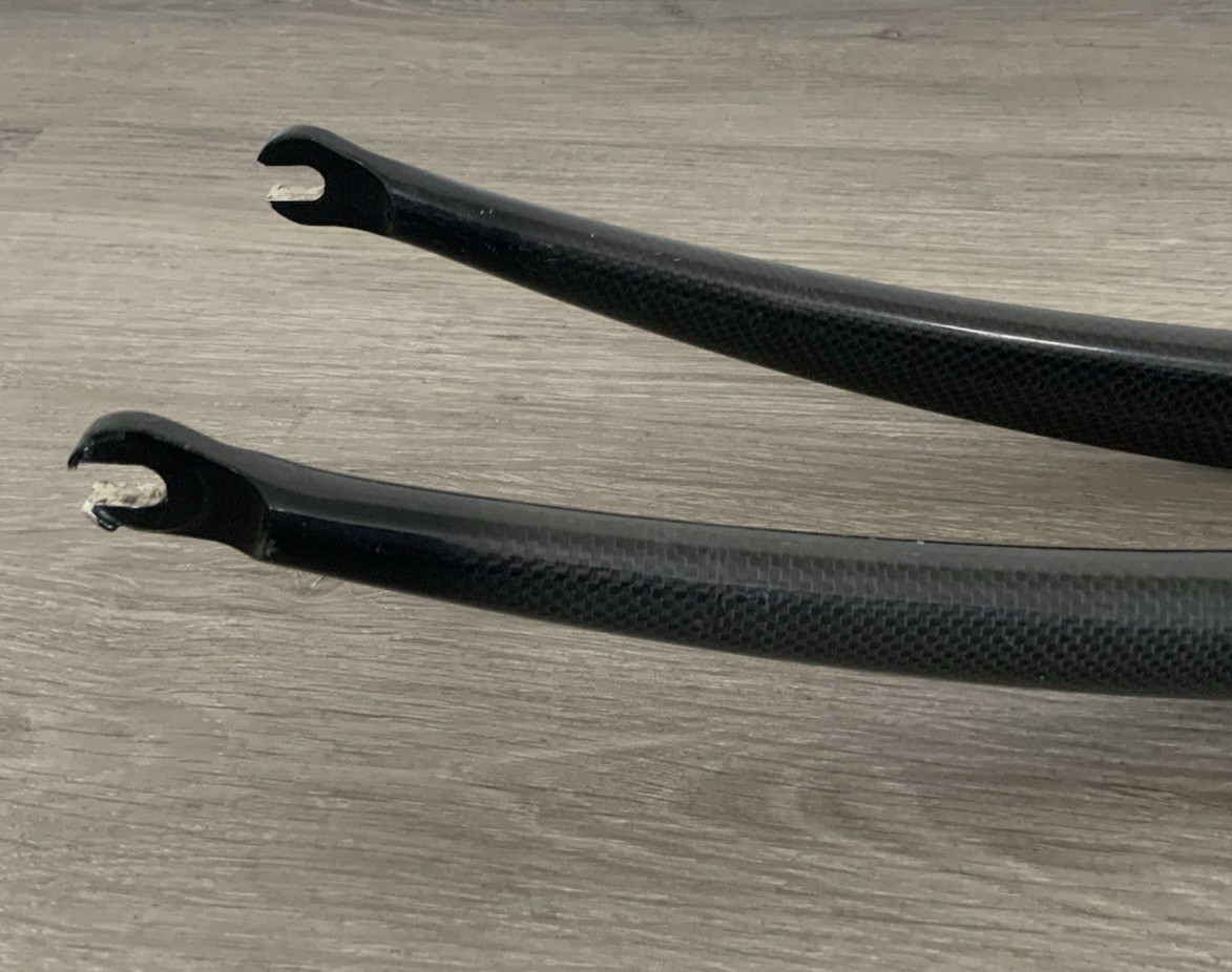 WEYLESS CARBON FORK 700C 1 1/8 INCH THREADLESS 267 MM TUBE 520 GRAMS