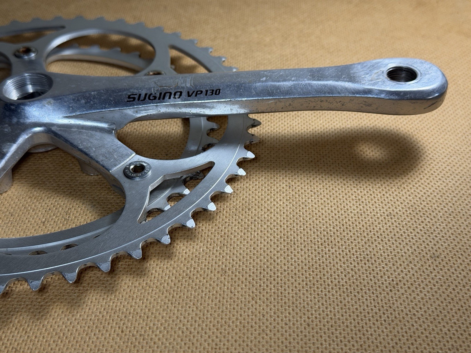 Vintage Sugino VP 130 Double Crankset – 52/42T – 170mm
