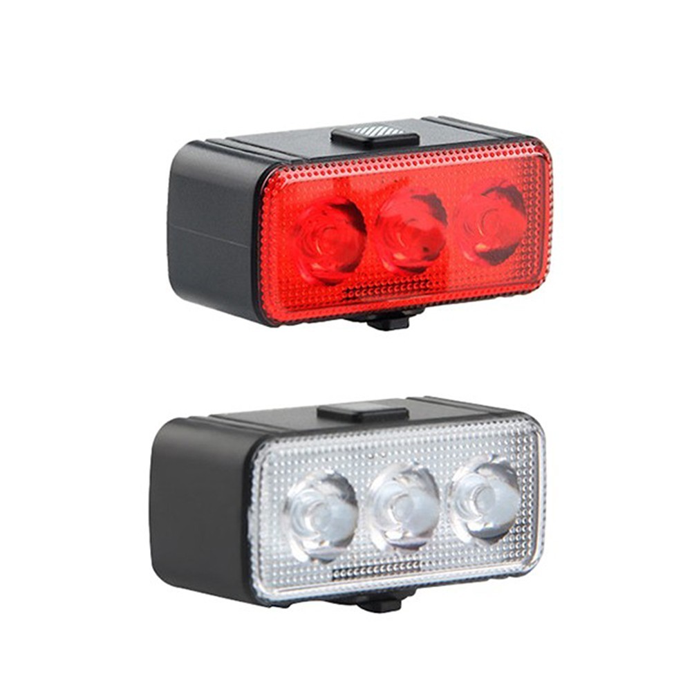Compact Bike Light Set USB C Rechargeable Headlight Taillight for All Bikes