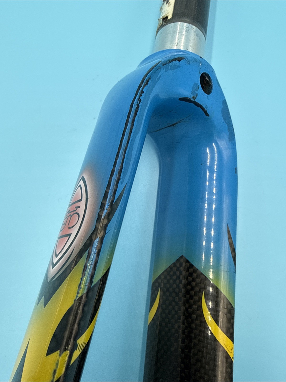 RARE Eddy Mercx Team SC 700c Carbon Fiber 1-1/8″ Fork 248mm Steerer 43mm Rake