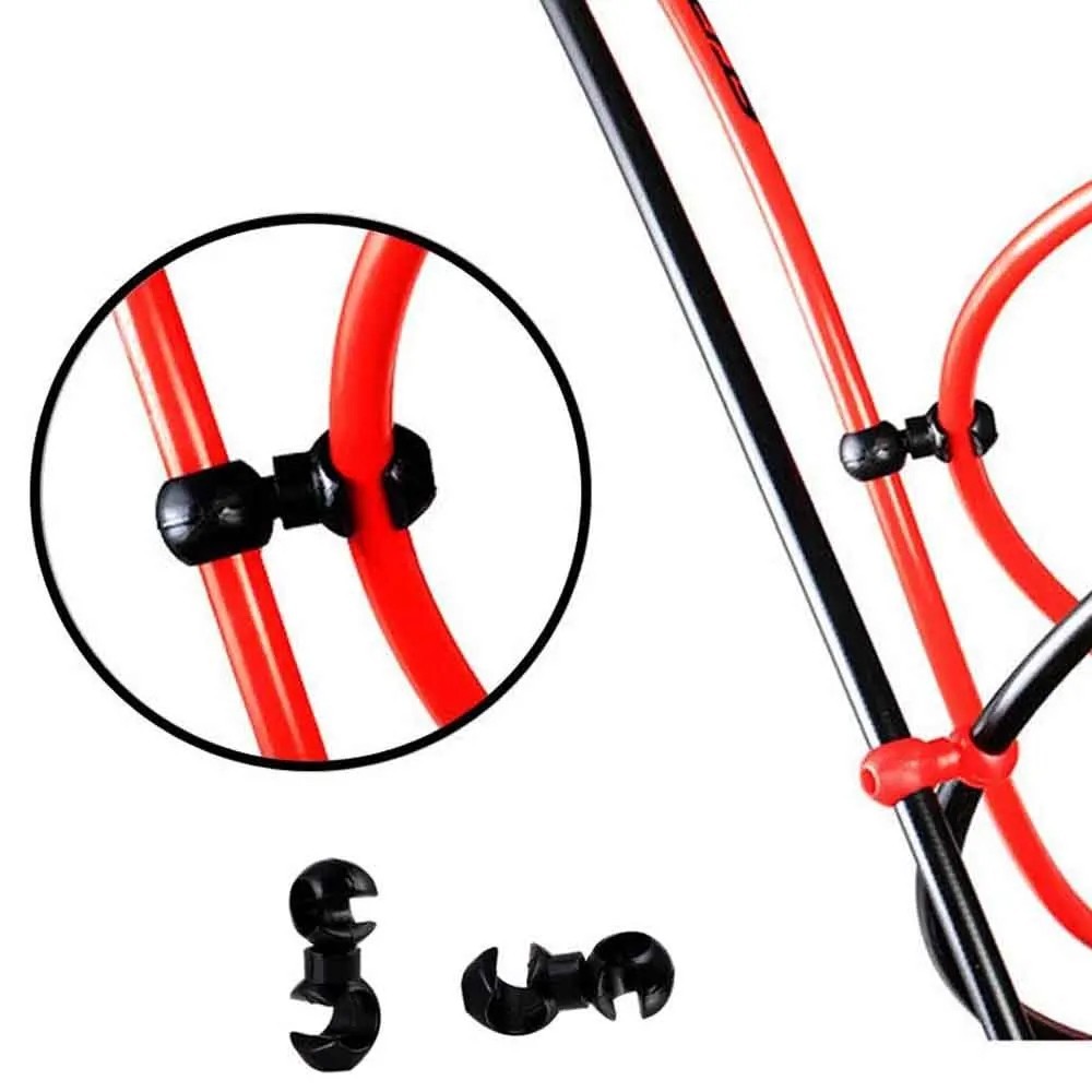 Universal Bicycle Cable Clip S Hook Rotating Wire Hose Organizer 10PCS