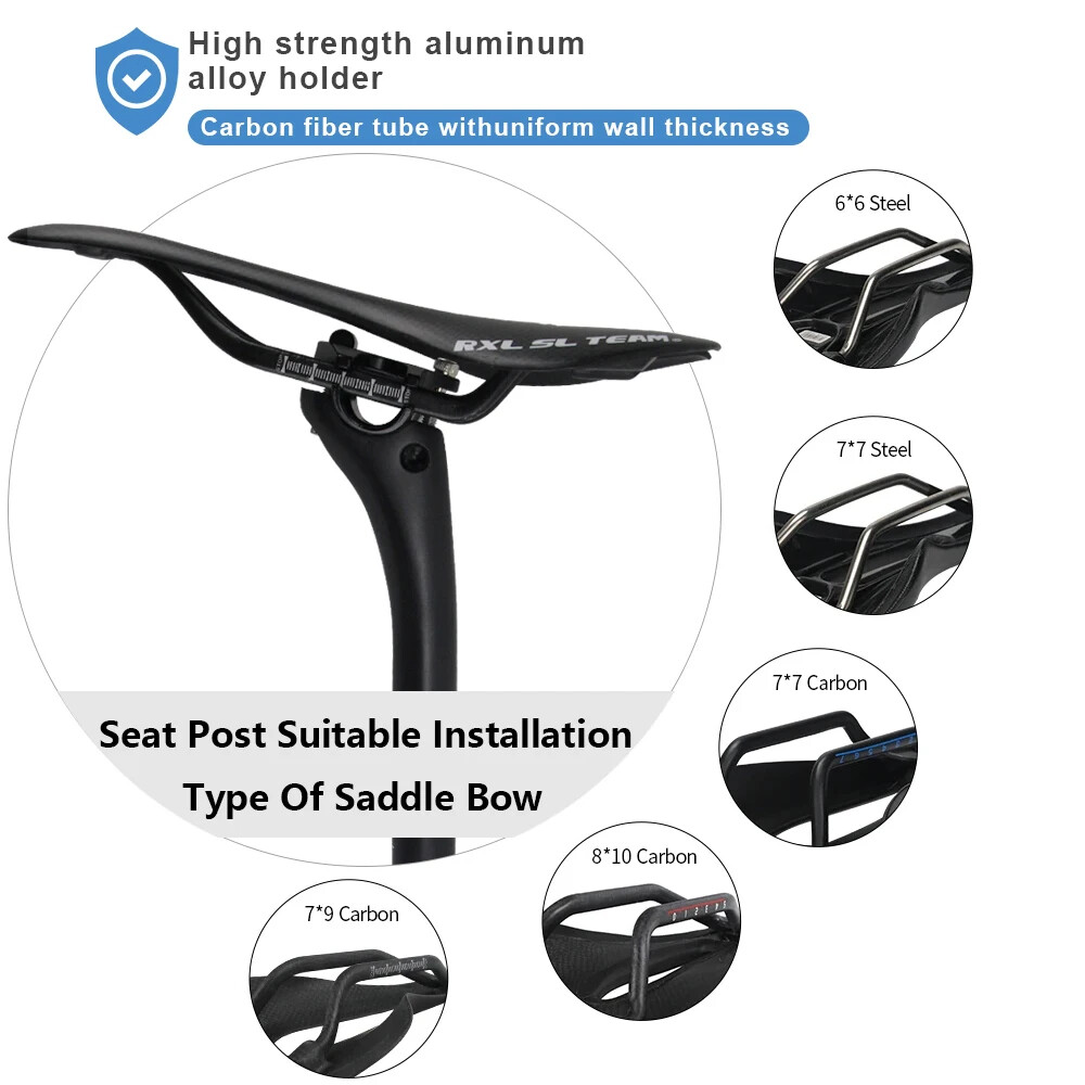 25.4/27.2/30.8/31.6mm Carbon Seat for MTB Road Hybrid Gravel Bicycle Offset 25mm