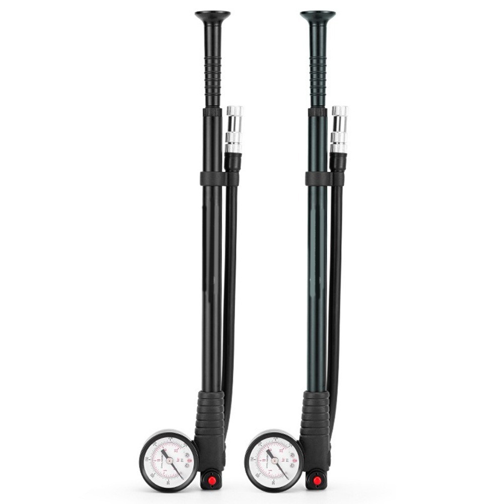 Portable Hand Pump for Mountain Bikes Inflates Tires Up to 300 PSI with Ease