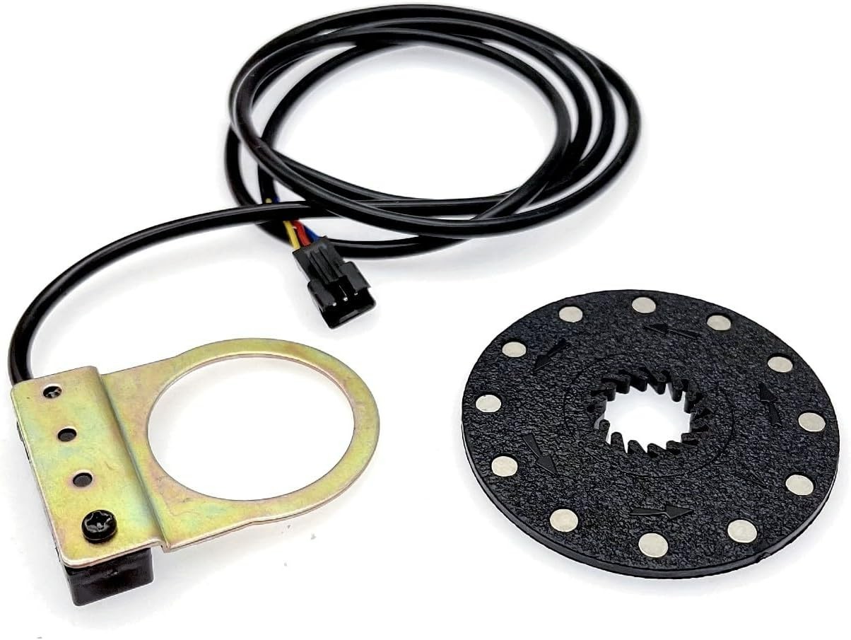 Electric Bike Pedal Assist Sensor, 3 Pin, 12 Magnet, Black, Plastic, Modern S…