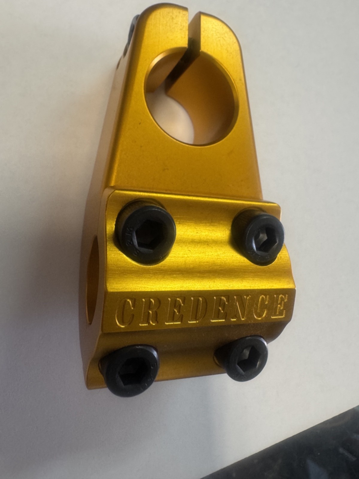 S&M BMX CREDENCE STEM GOLD BIKE BIKES NECK YELLOW CCR 52 52MM