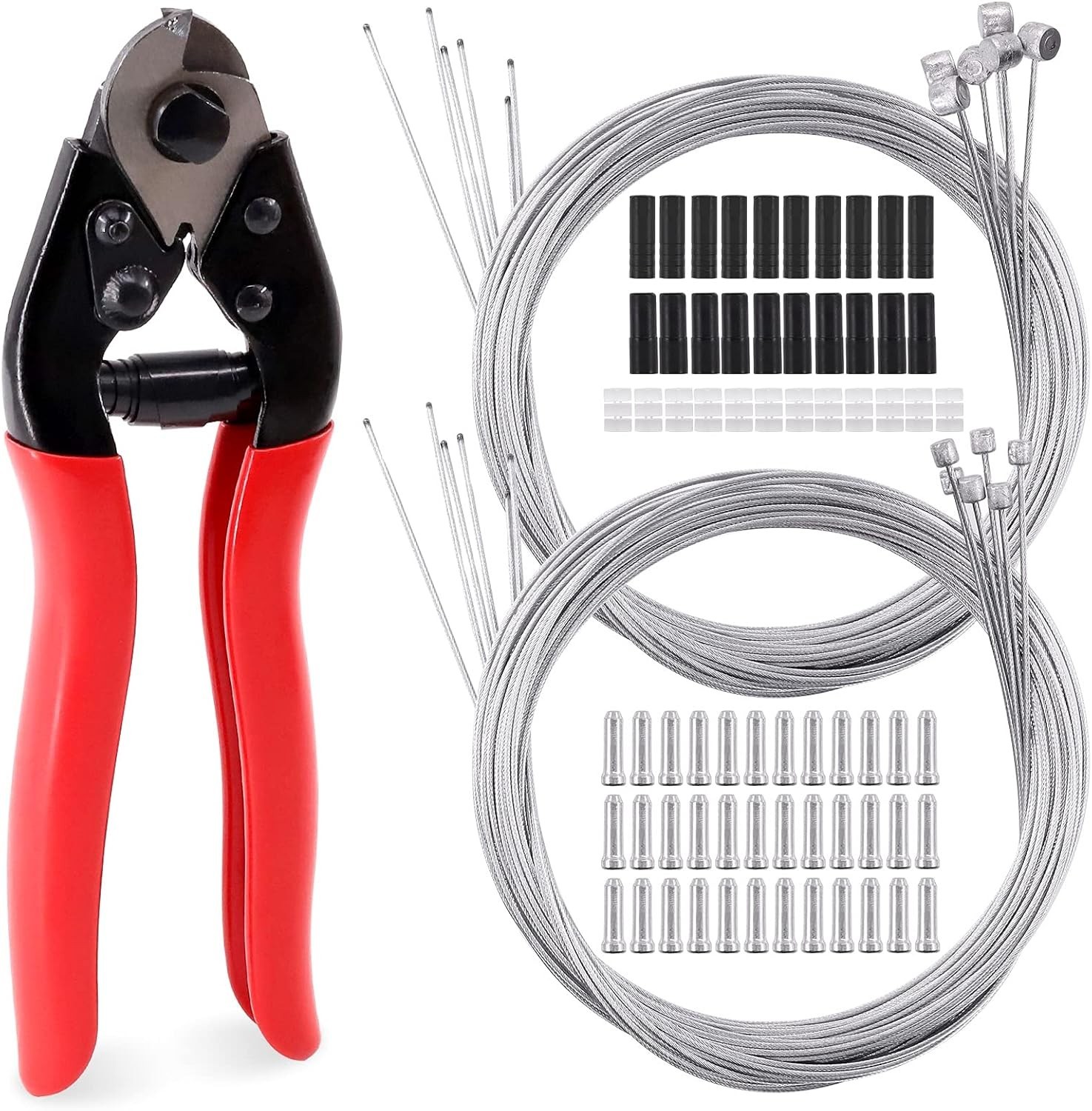81Pcs Stainless Steel Bicycle Cable Cutter and Bike Brake Cable Shifter Cable…