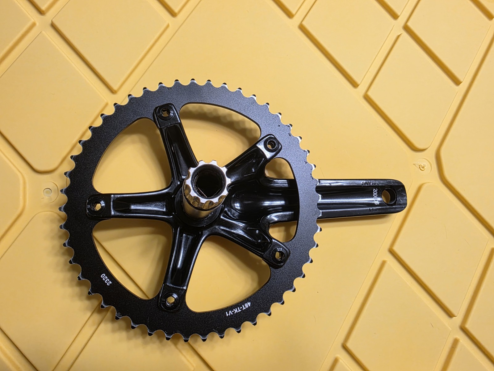 Sram Omnium Crankset 165mm, Track, Fixed Gear, Bike, 144 BCD, Black