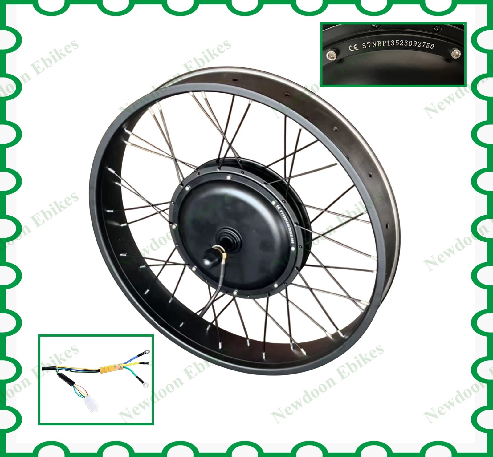 Us stock:170mm Rear 2000W Fat Ebike kit with sabvoton 45A Sine wave controller