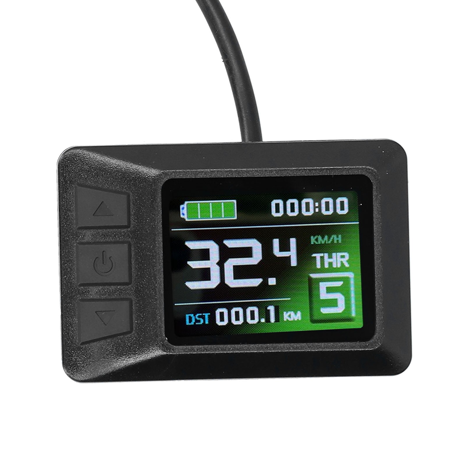 24V/36V/48V LCD7C Color Screen Instrument Electric Bicycle Battery Display With