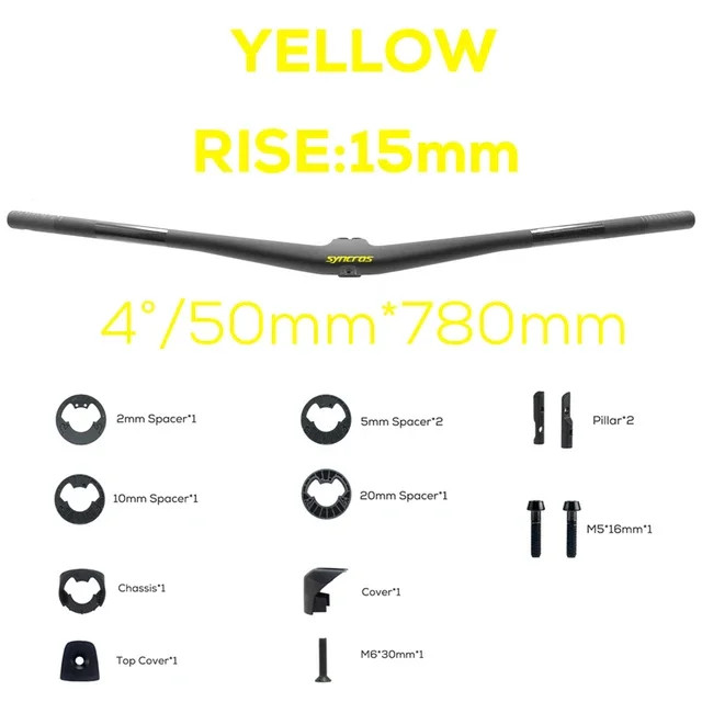 SYNCROS Integrated MTB Handlebar For Sparks Frame 4/5 degree Rise 15mm/25mm Rise