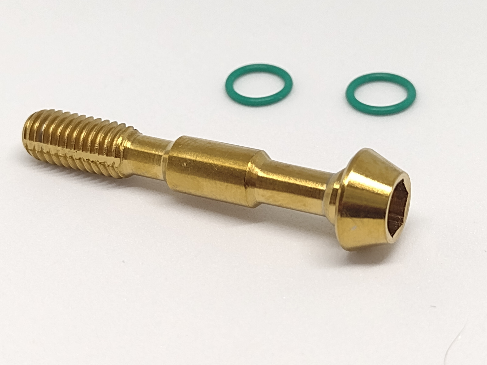 GOLD ANO Titanium Banjo Bolt w/ O-rings For Shimano XTR XT SLX M8000 M7000