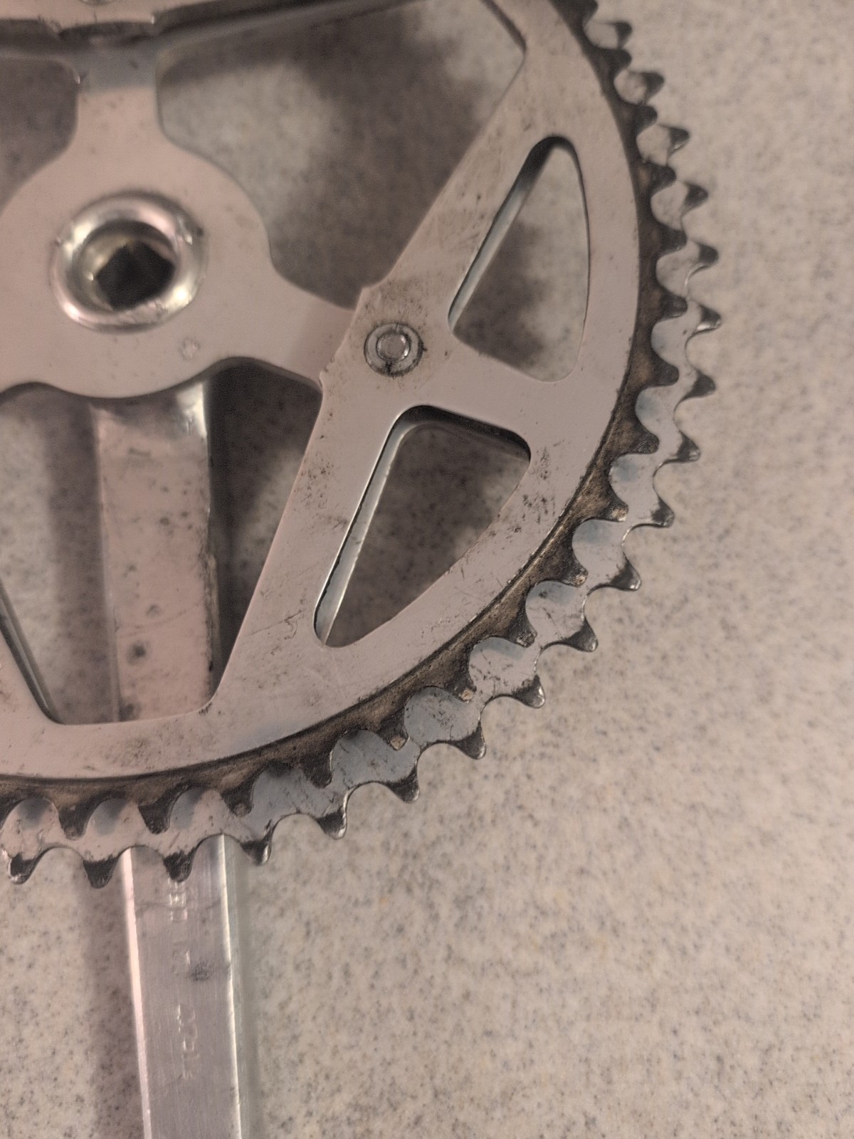 Vintage Sugino Maxy Crank 171 mm Forged 52T 48T Double Road Race 3 bolt set