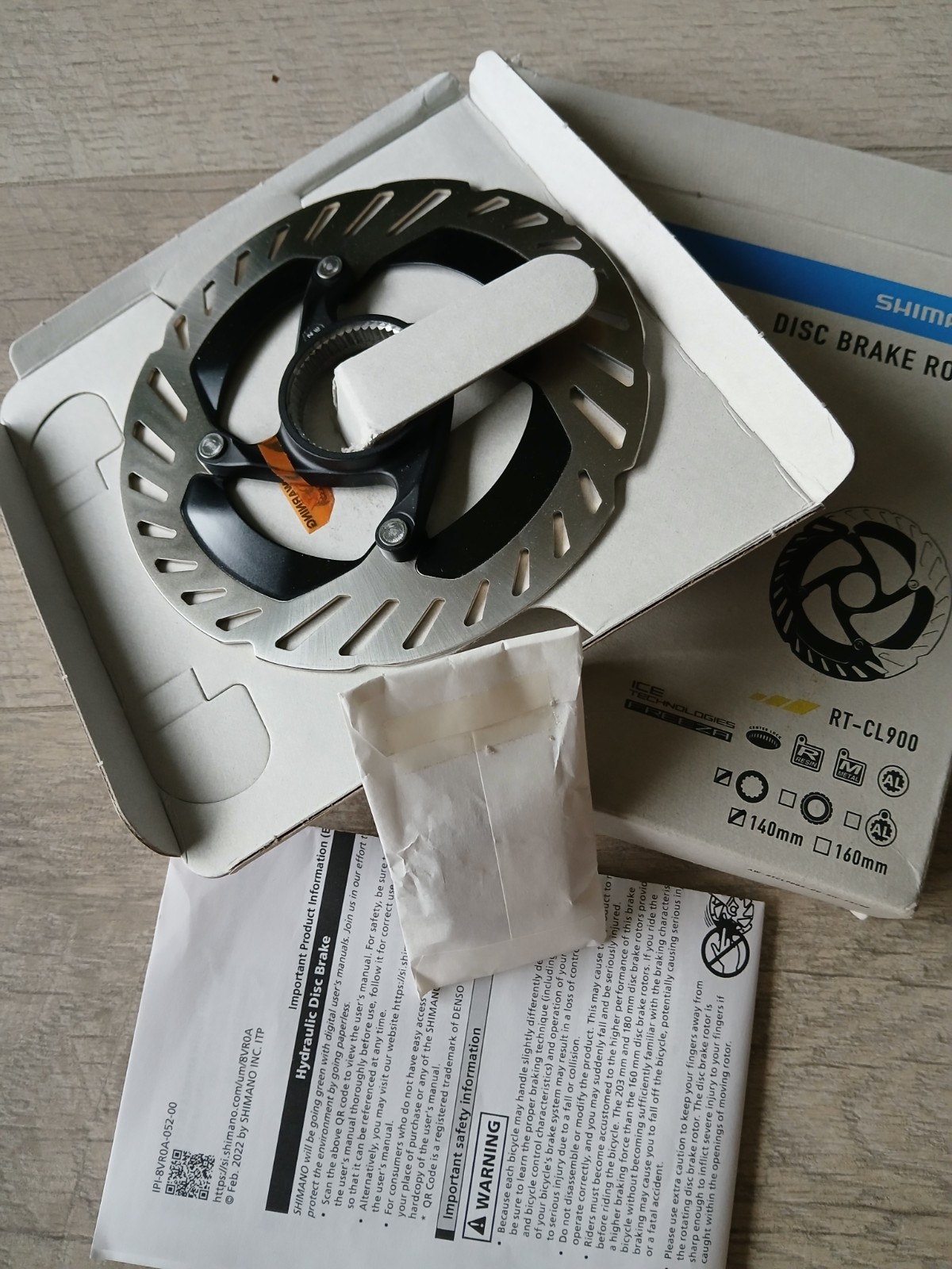 Shimano RT-CL900 Disc Brake Rotor – 140mm – IRTCL900SSI
