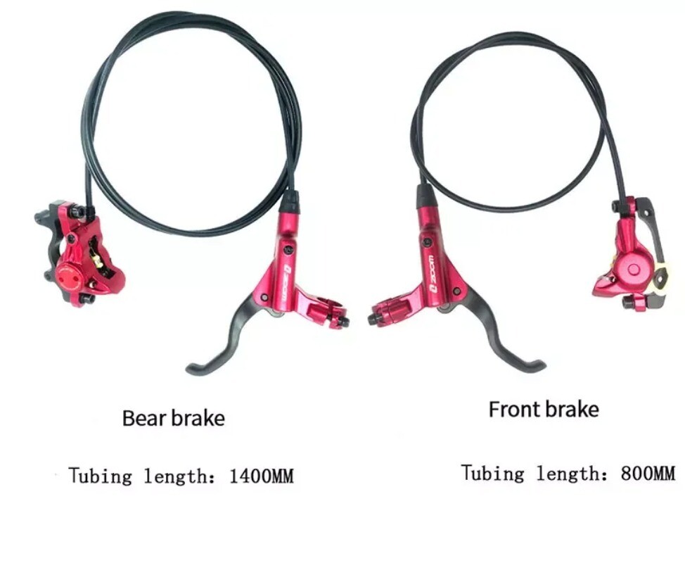 MT200 Mountain Bike Hydraulic Oil Brake Disc Brake Set Front Rear 800mm/1400mm
