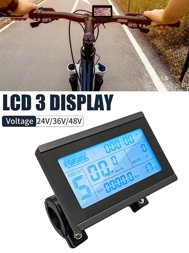 24/36/48V KT-LCD3 Display Meter Control Panel For Ebike Electric Bicycle Scooter
