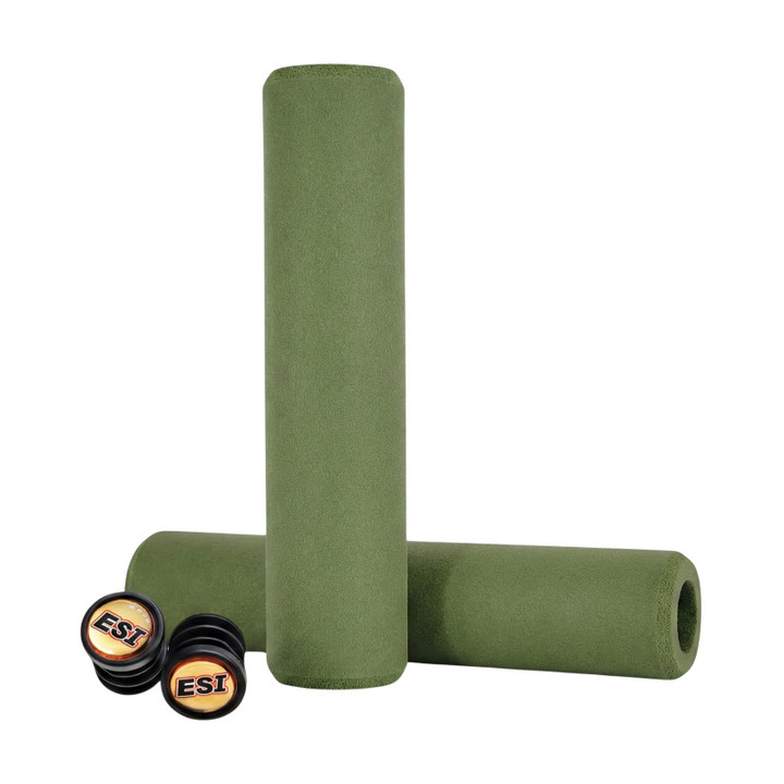 ESI Extra Chunky Silicone ATB Handlebar Grips – Forest Green