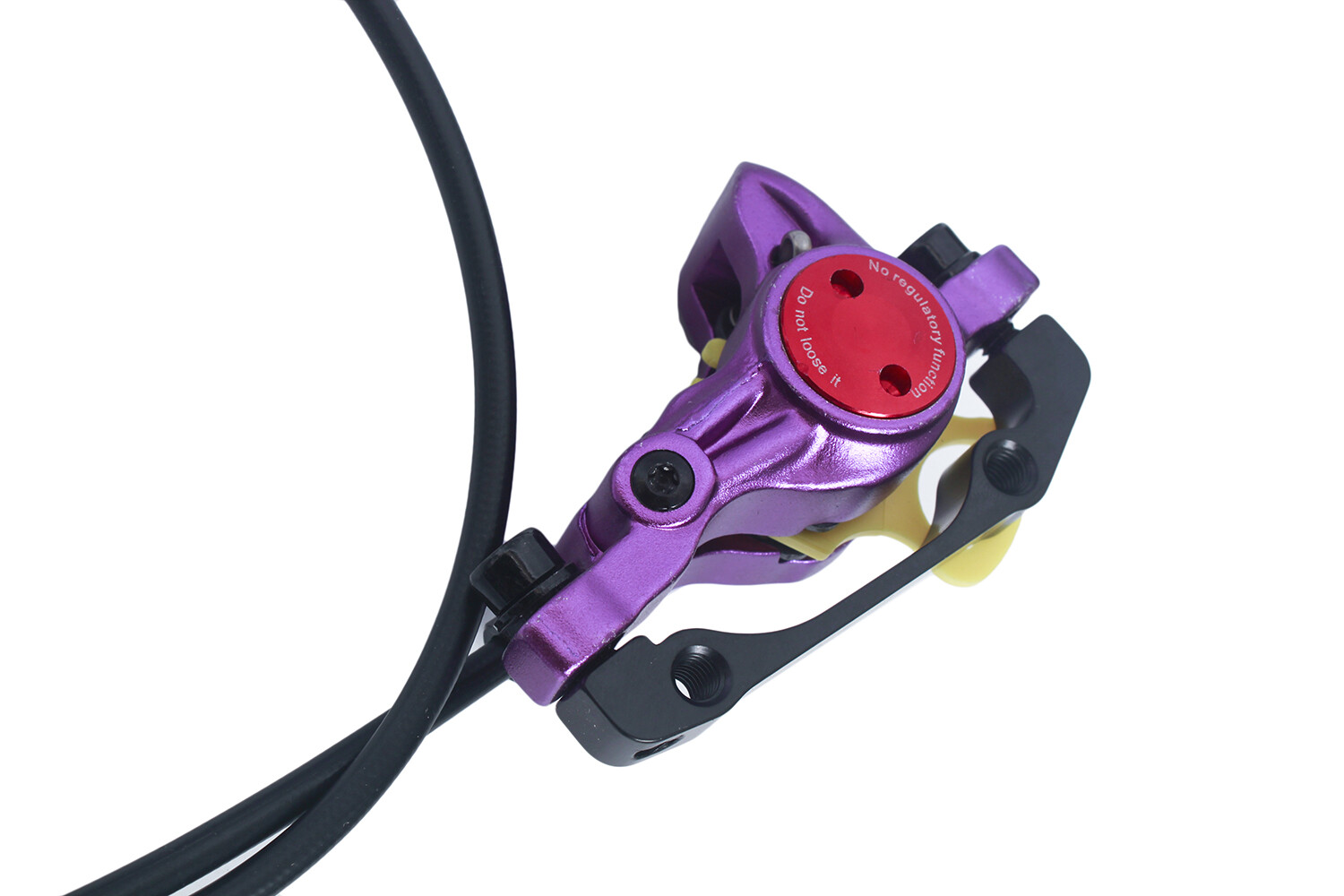 Zoom HB875 MTB eBike Cycle Hydraulic Disc Rotor Brake Set Purple Color Bike