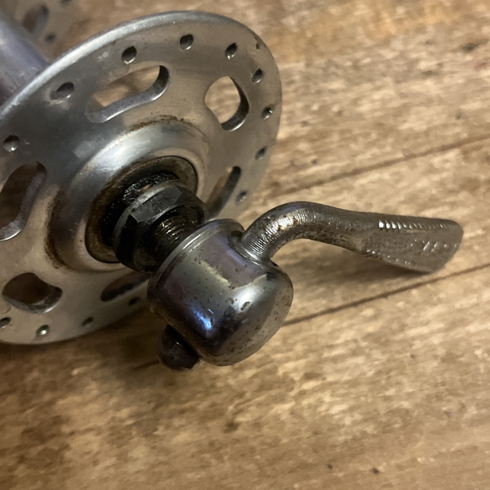 Vintage Normandy Front High Flange Hub MM Atom Quick Release 70s Road Bike