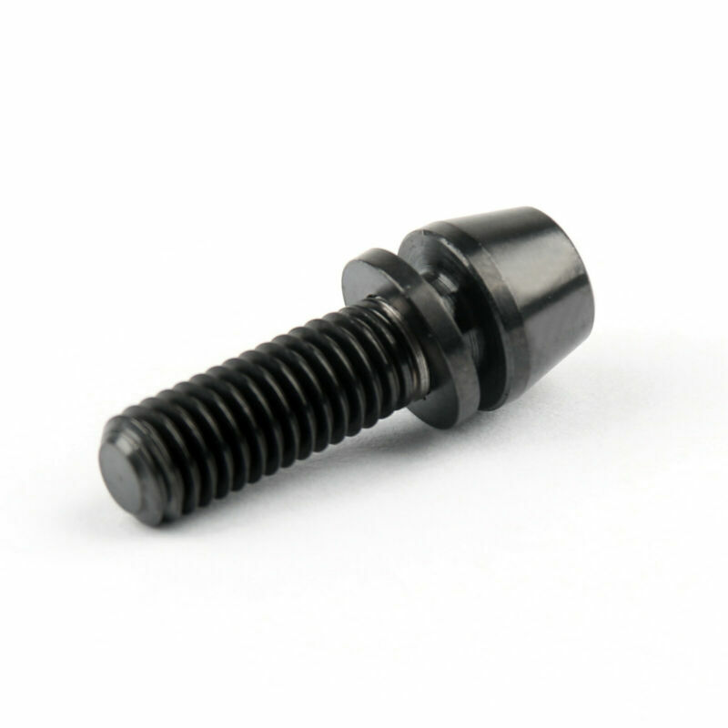 M5x16mm Titanium Ti Bolts Allex Hex Bike Stem Tapered Head Screw + Washer 6pc US