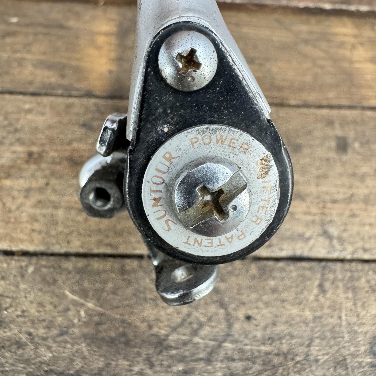 Vintage Suntour Power Shifter Set Down Tube Clamp Ratchet Road FRiction Bike