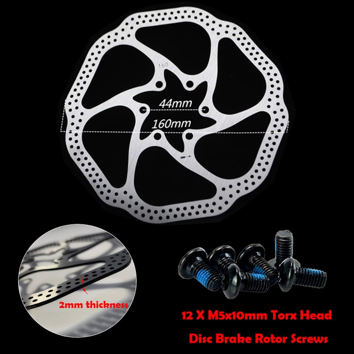 Bike Disc Brake Kit, Including Front and Rear Caliper, 160Mm Rotor, Mechanic Too