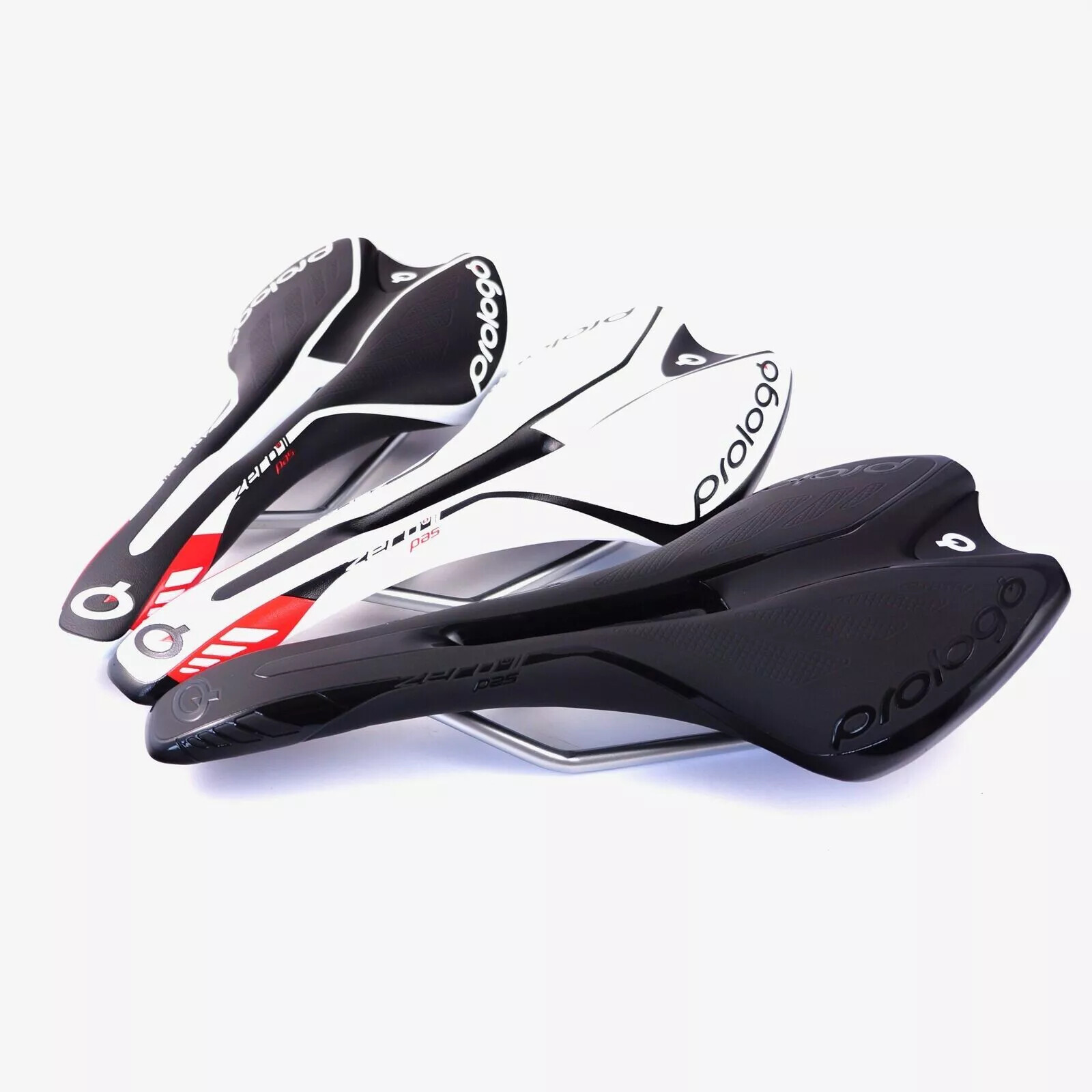 Prologo ZERO II Pas Carbon Road Mountain Bike Saddle – Black/White/Black&White