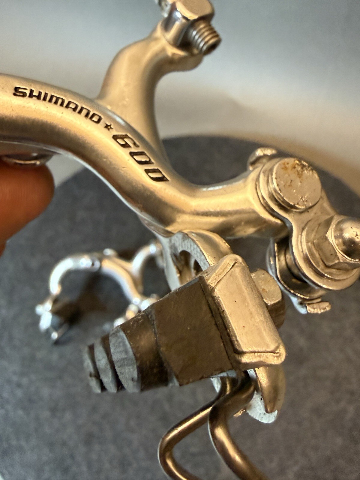 Vintage Shimano 600 Arabesque Brake Caliper Set Front & Rear Silver