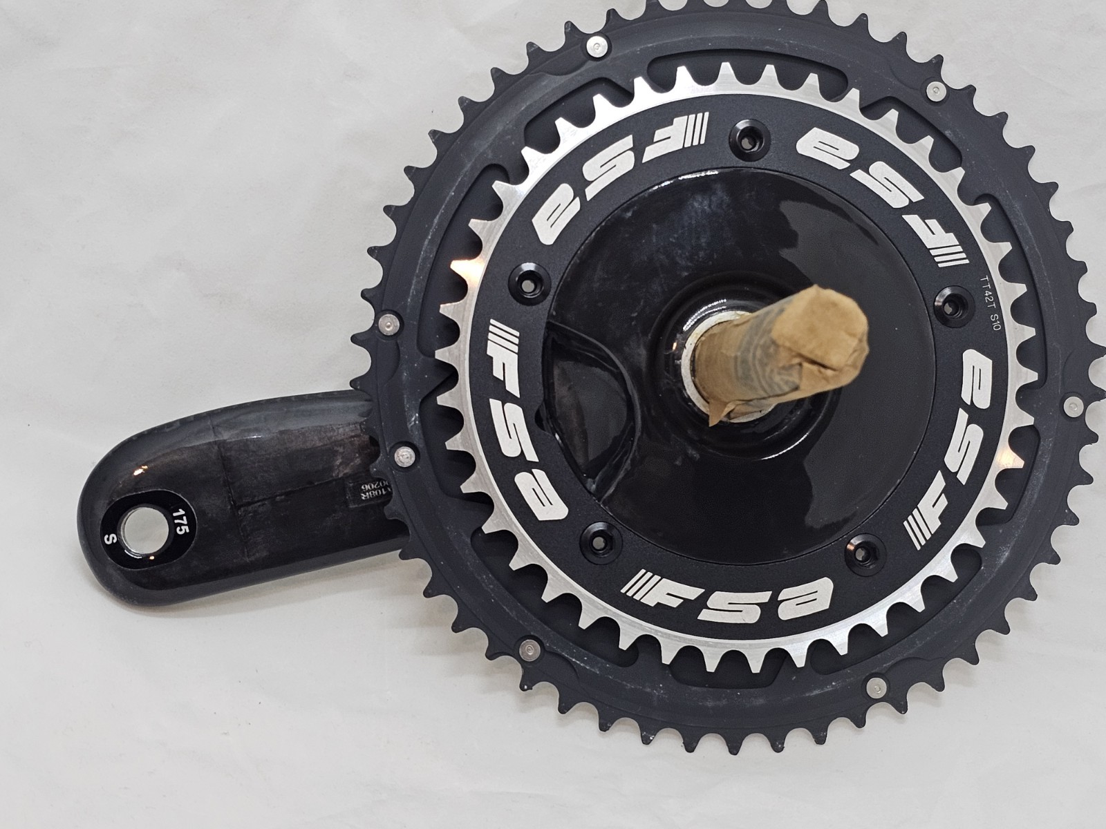 FSA Neo Pro TT Carbon Crankset MegaExo 175mm 54/42 New in Box w/ BB Triathlon