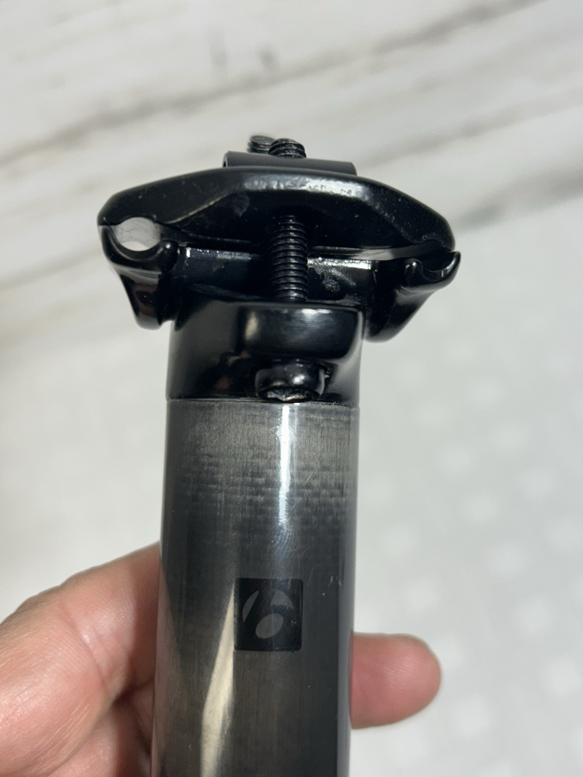 Bontrager PRO Carbon Seatpost 31.6mm X 400mm Black Alloy Head Plain 278g