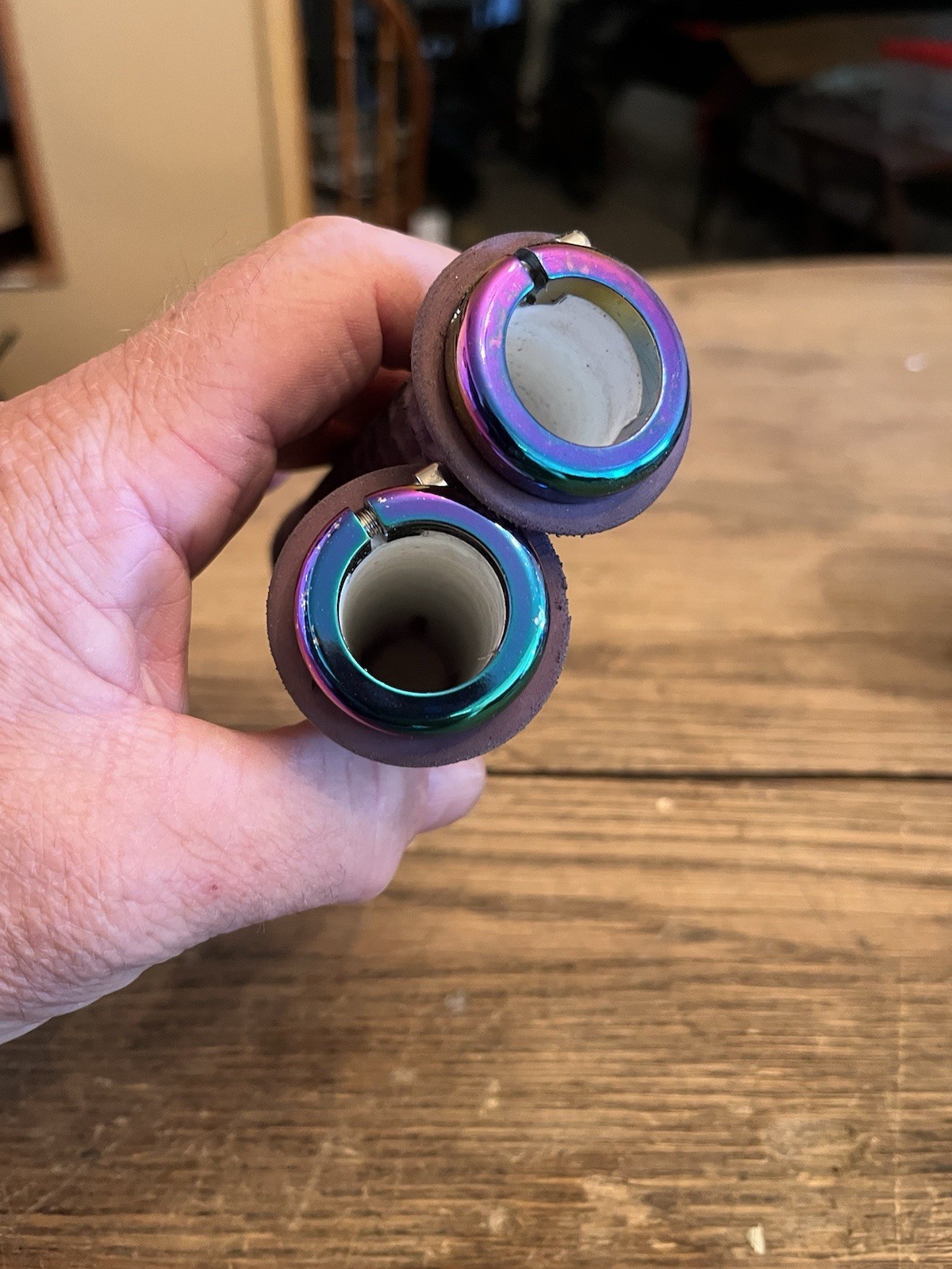 VANS Lock-On Grips – ODI Vans v2.1 Lock-On Grips – Iridescent Purple Oil Slick –