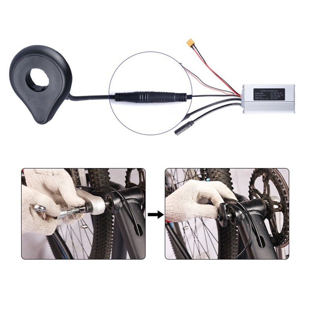 Dual Hall PAS sensor KD-2PS-L for ebike throttle with 12/8 interface support
