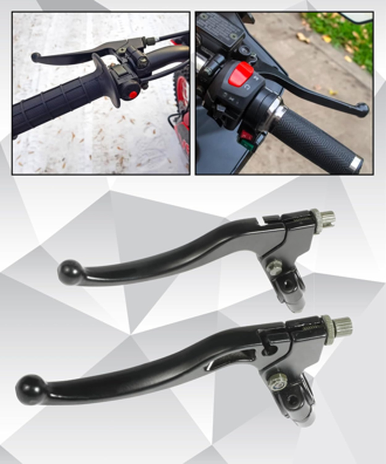 Universal Clutch Brake Levers for 7/8 Inch Bikes and Motorcycles Alloy Handlebar