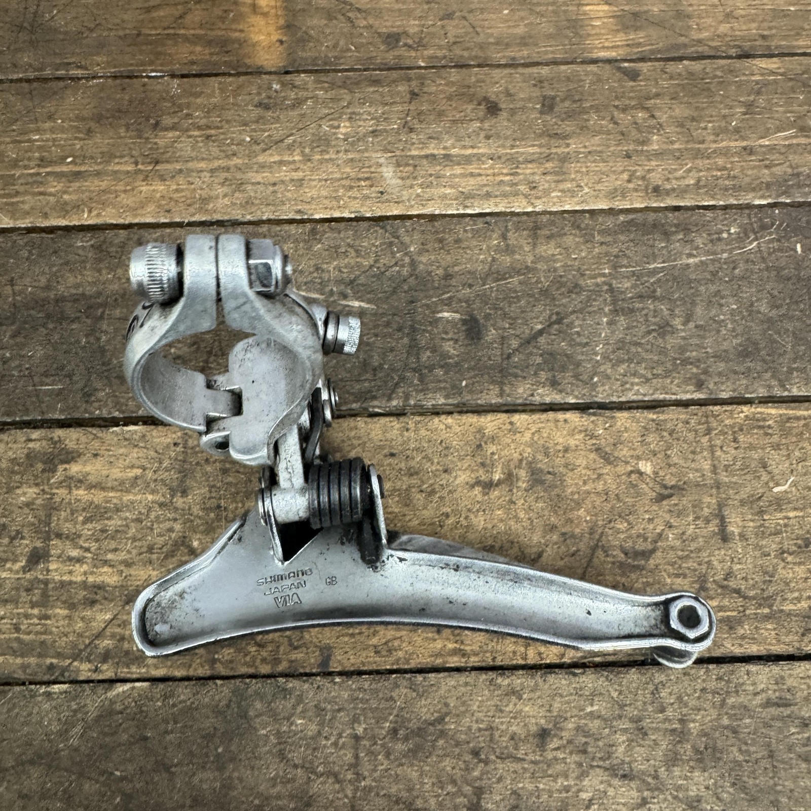 Vintage Shimano 600 Arabesque Front Derailleur 28.6 Clamp Double Japan Road Earl