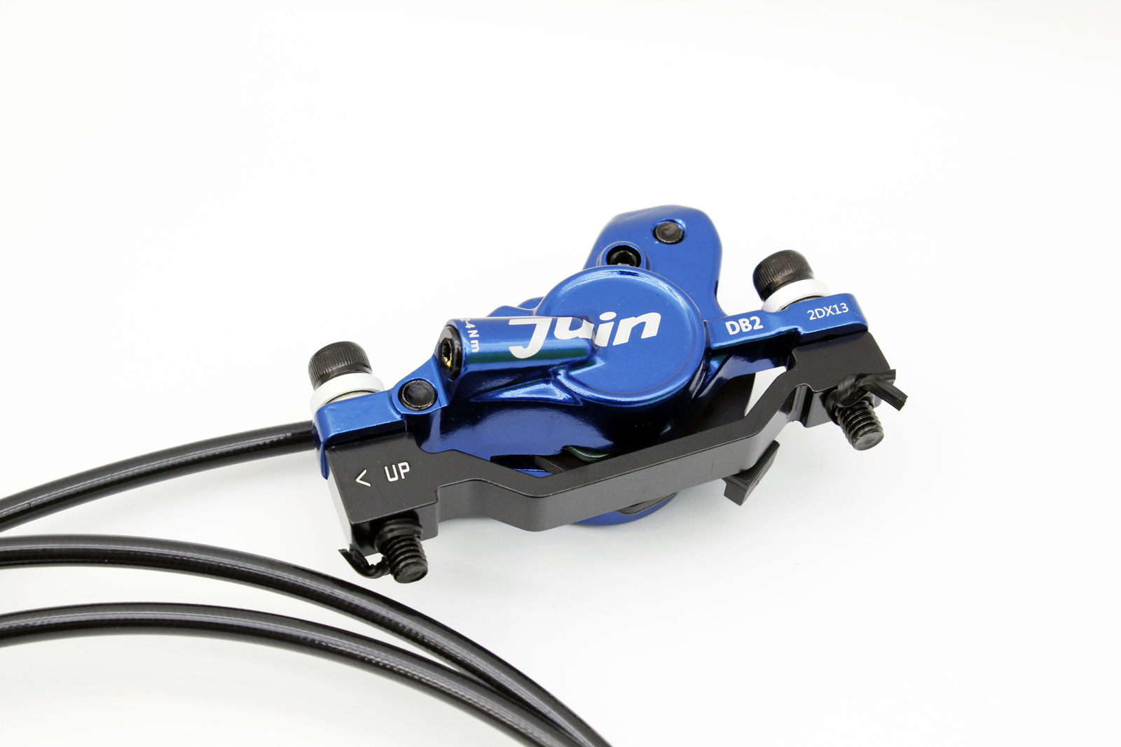 Juin Tech DB2 Full Hydraulic Disc Brake Set Blue F/R Post Mount 160mm Rotors