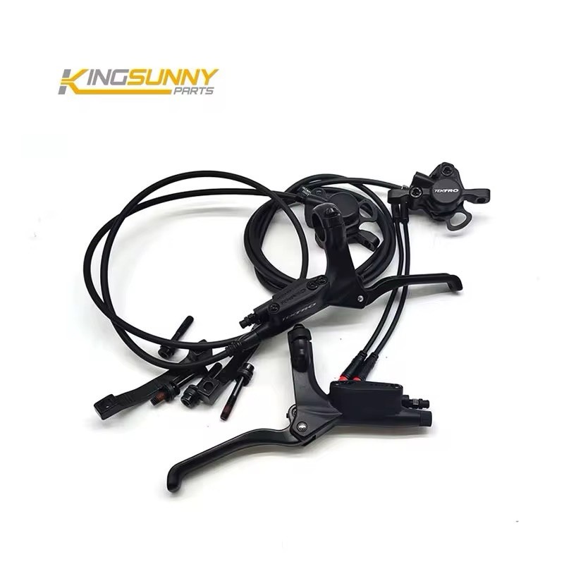 Tektro Hydraulic Disc Brake Set Front & Rear Black Aluminum for E-Bike MTB