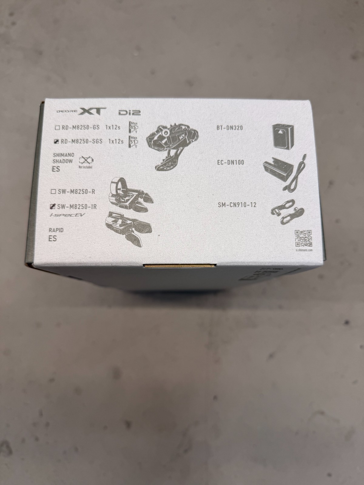Shimano XT Electronic Di2 Upgrade Kit – iSpec EV Mount + Long cage SGS derailleu