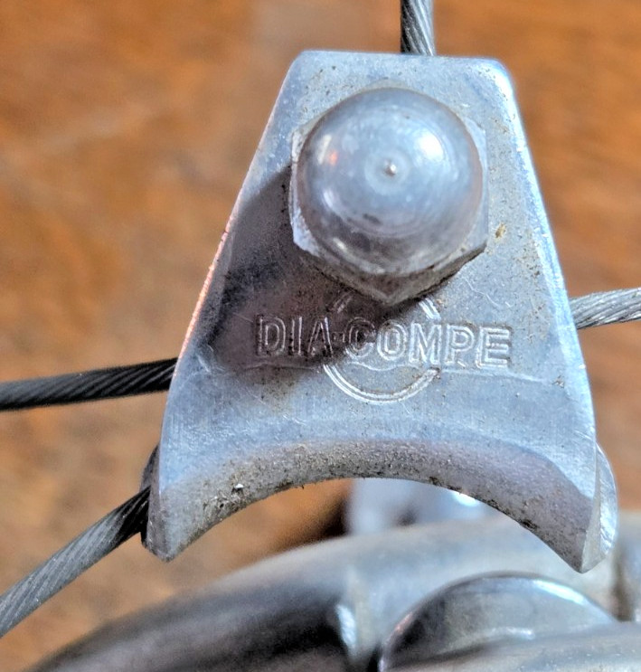 Vintage Dia-Compe Drop Brake Levers & Weinmann Center-Pull Calipers