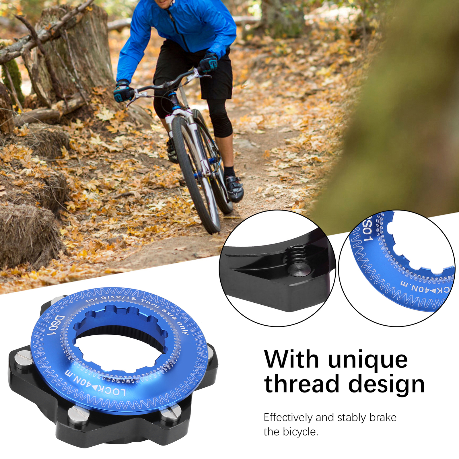 6Bolt Center Lock Adapter Disc Brake Rotor Conversion for Bike