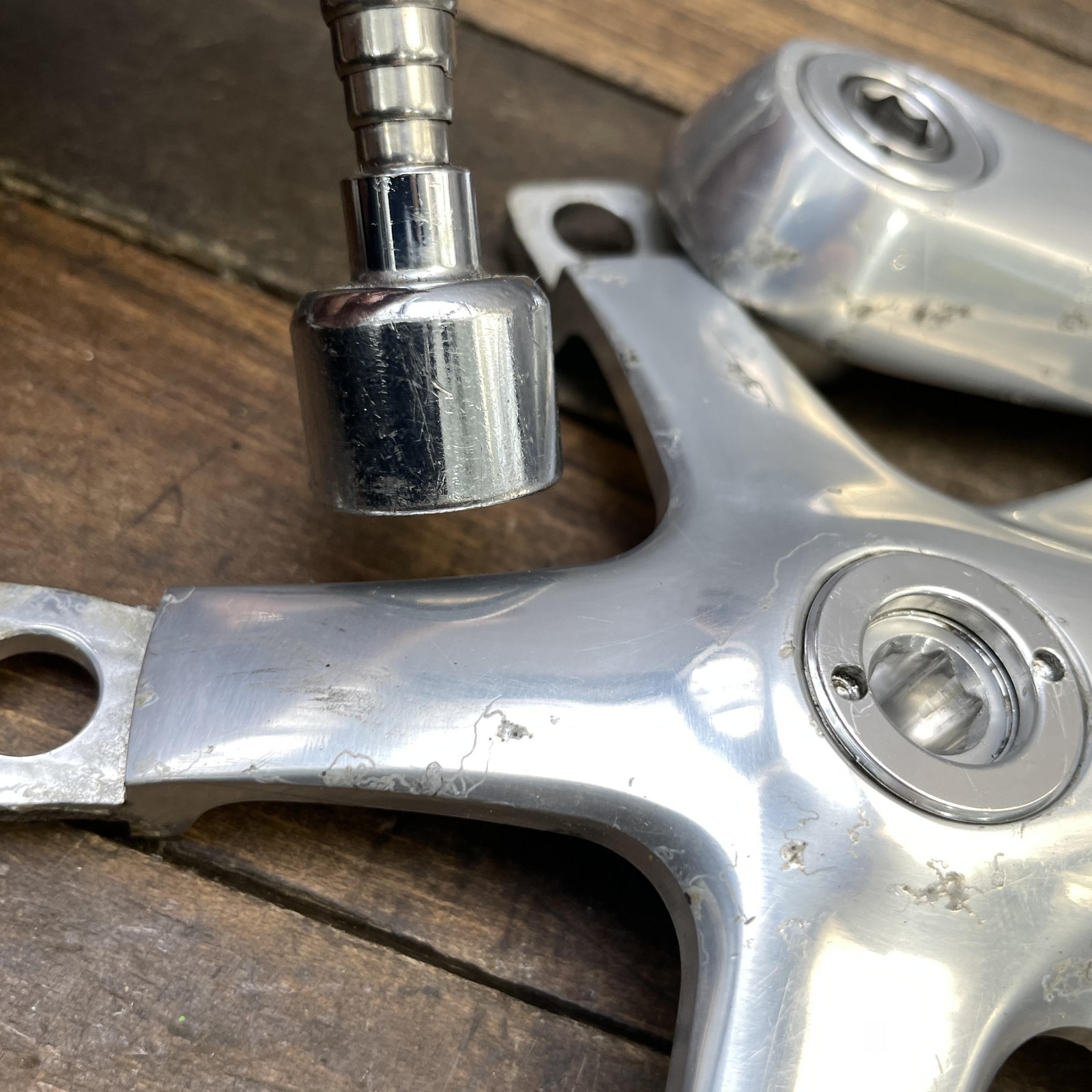 Vintage Shimano Dura-Ace FC-7700 Crankset Arms 172.5mm 130 BCD Road Bike Silver