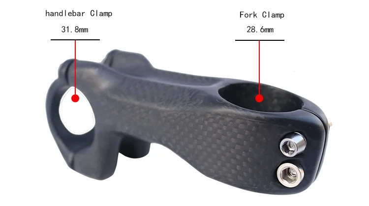 Carbon MTB Road Bike Stem Frok Diameter 28.6 Mm 31.8mm Handlebar 25.4mm 31.8mm