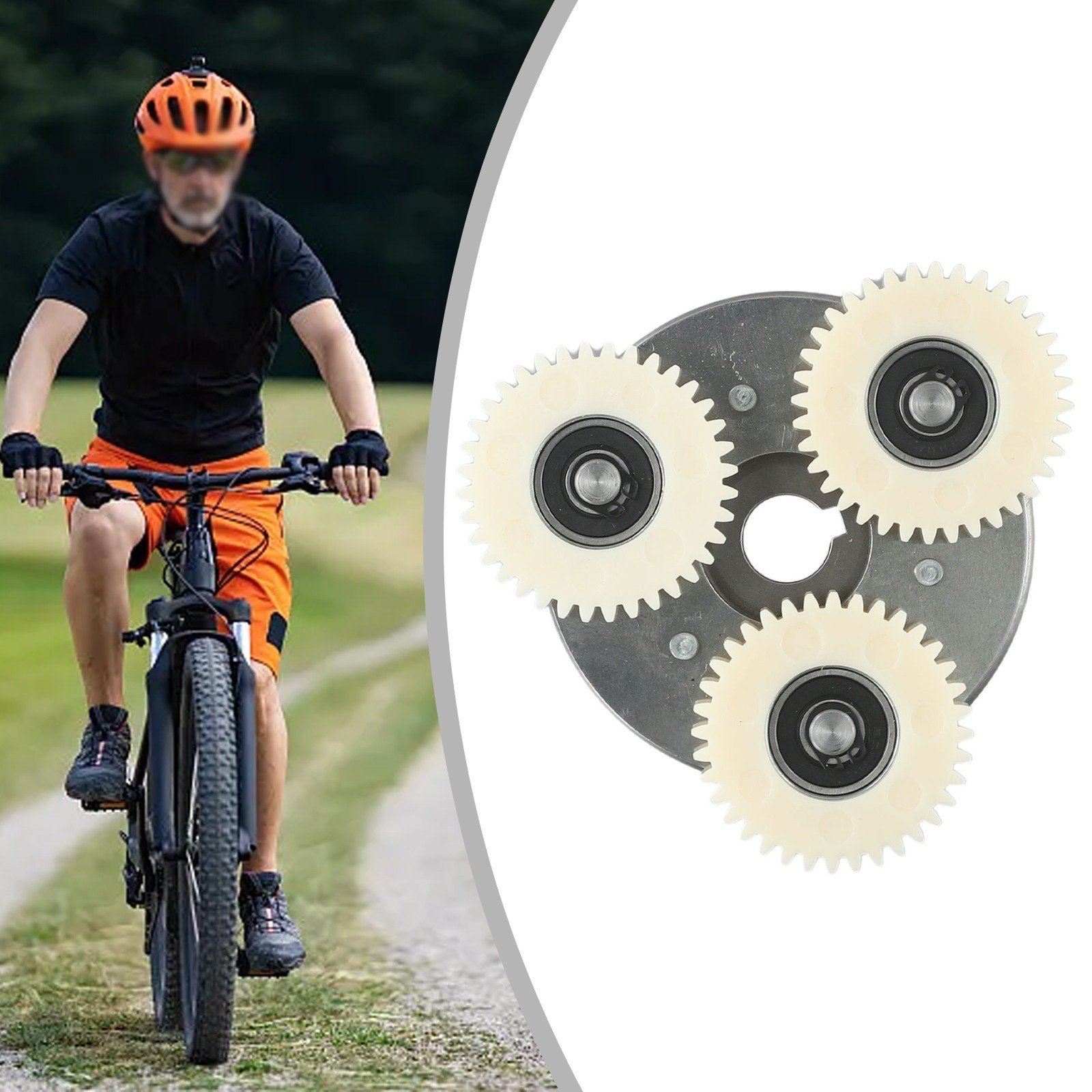 3x Planetary Gears Gears E-Bike For Bafang Motor Motor Nylon Wheel Hub/ White