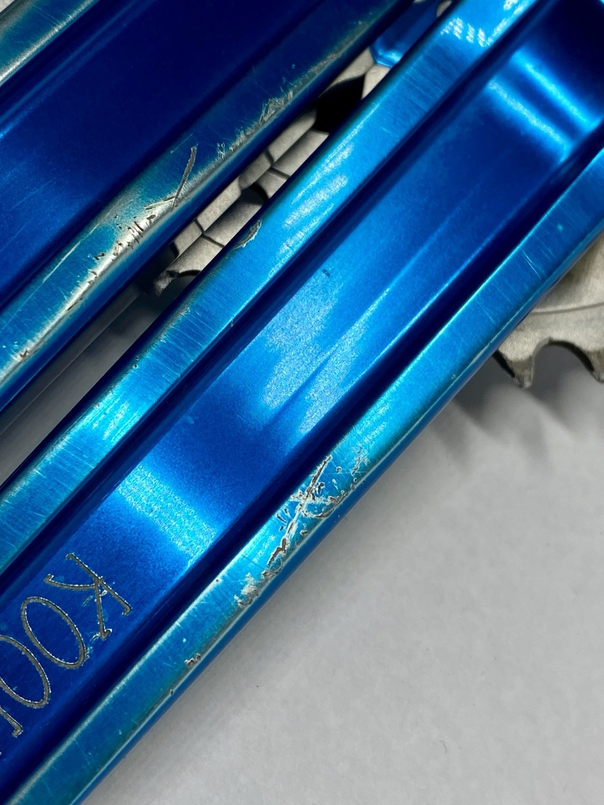 Kooka Blue Anodized MTB Crankset 175mm w/ BB-UN71 & REAL 22T Ring Vintage CNC